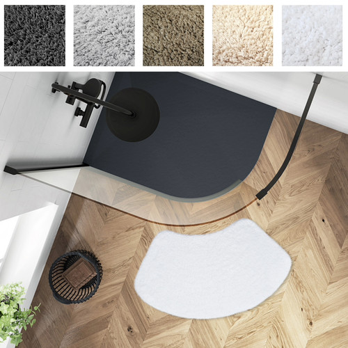 Curved shower mat 48cm - x,